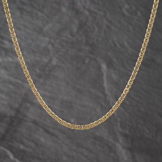 Second Hand 9ct Yellow Gold 18 Inch Anchor Chain 41162459