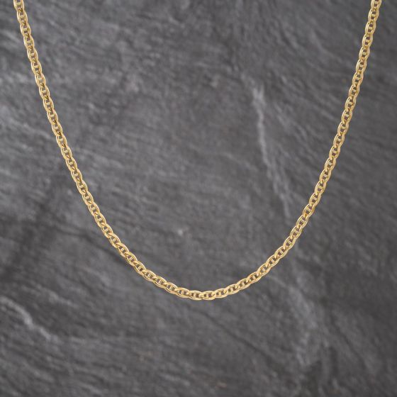 Second Hand 9ct Yellow Gold 20 Inch Anchor Chain 41162468