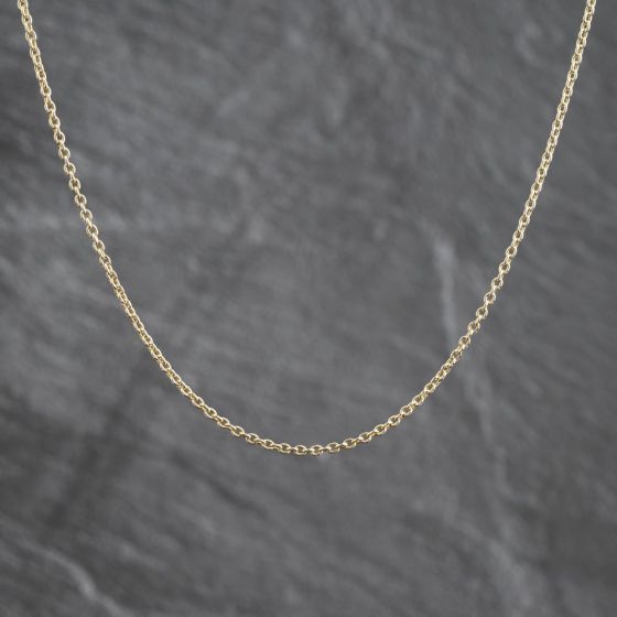 Second Hand Vintage Yellow Gold 19 Inch Trace Chain 41162478