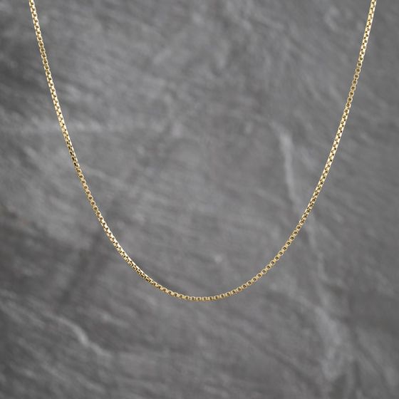Second Hand 18ct Yellow Gold 20 Inch Box Chain 41162489