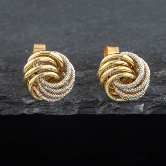 Second Hand Yellow Gold Stud Earrings 41171359