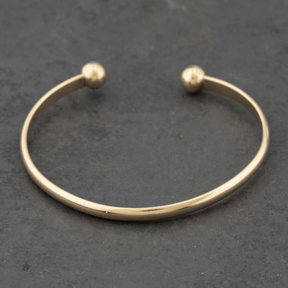 Second Hand 9ct Yellow Gold Torque Bangle 41211353