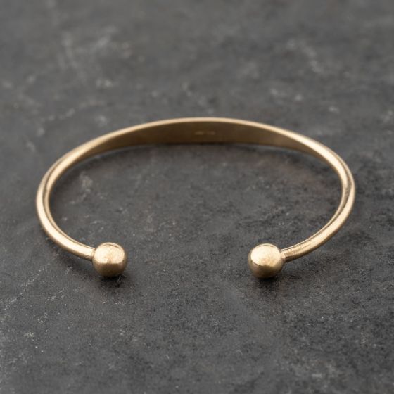 Second Hand 9ct Yellow Gold Id Small Torque Bangle 41211394