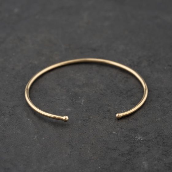 Second Hand 9ct Yellow Gold Childrens Small Torque Bangle 41211427