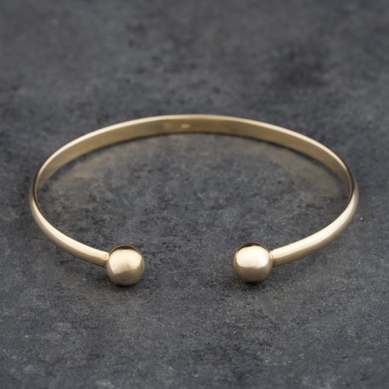 Second Hand 9ct Yellow Gold Torque Bangle 41211433