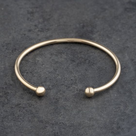 Second Hand 9ct Yellow Gold Torque Bangle 41211434