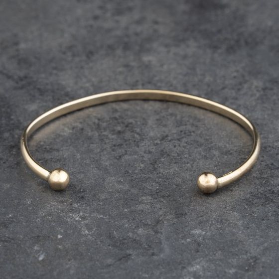 Second Hand 9ct Yellow Gold Torque Bangle 41211435
