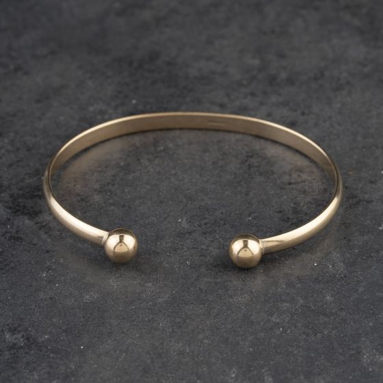 Second Hand 9ct Yellow Gold Torque Bangle 41211447