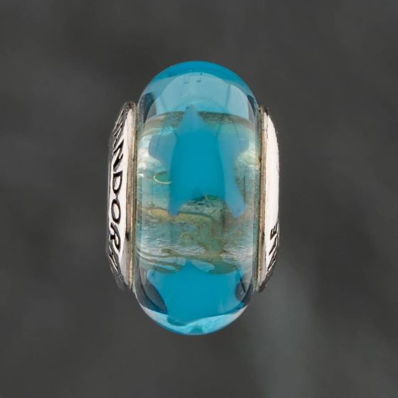 Second Hand Pandora Silver Glass Murano Glass Star Bead Charm 41221072
