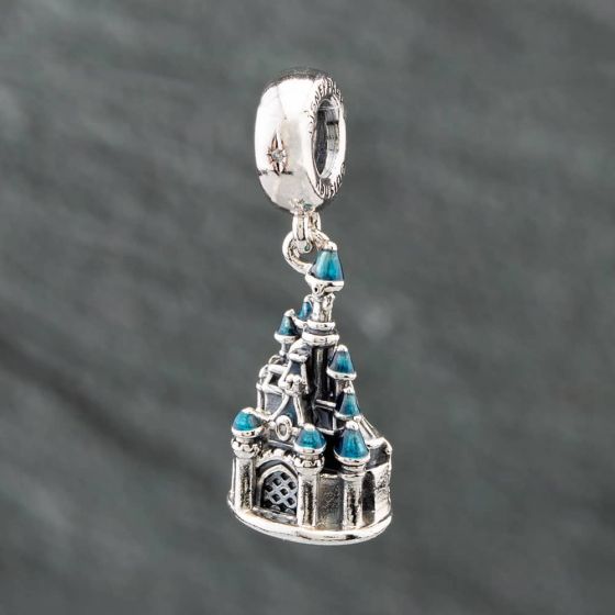 Second Hand Pandora Silver Enamel Disney Castle Dangle Charm 41221185