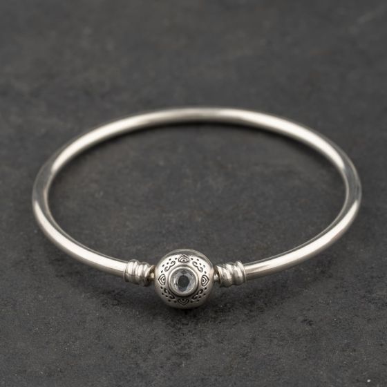 Second Hand Pandora Disney Silver Small Charm Bangle 41221441