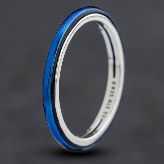 Second Hand Pandora Me Electric Blue Ring 199655C02-52