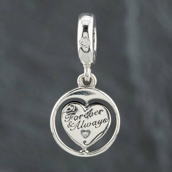 Second Hand Pandora Spinning Forever & Always Soulmate Dangle Charm 799266C01