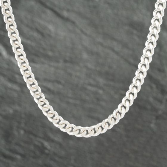 Second Hand Sterling Silver 28 Inch Curb Necklace 41251488