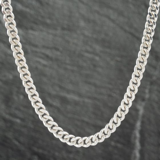 Second Hand Sterling Silver 24 Inch Curb Necklace 41251490