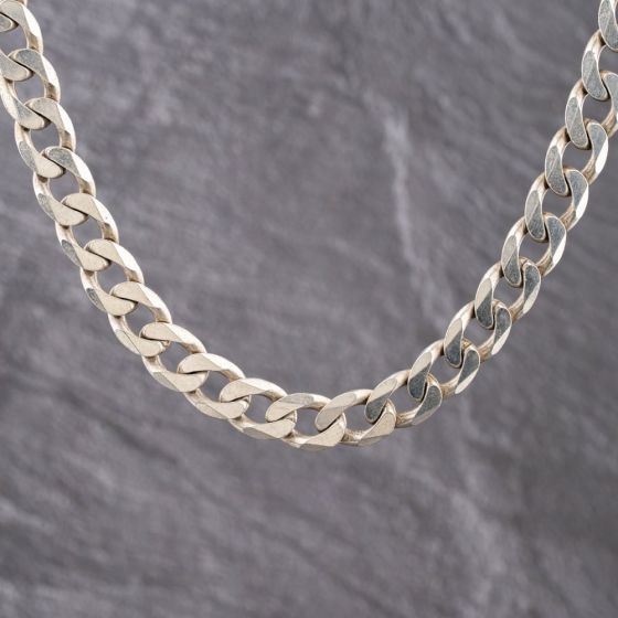Second Hand Silver 20 Inch Curb Chain 41251654