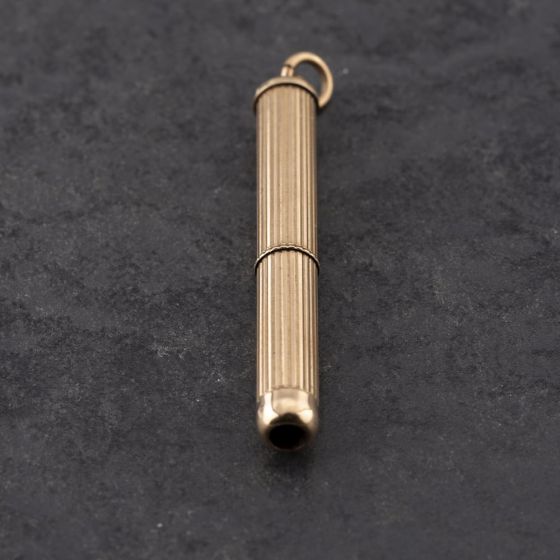 Second Hand Vintage 9ct Yellow Gold Retractable Toothpick Loose Pendant 41271038