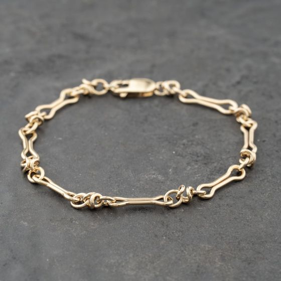 Second Hand 9ct Yellow Gold 7.5 Inch Fancy Chain Bracelet 41281773