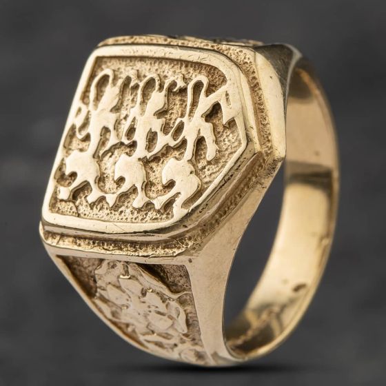 Second Hand 9ct Yellow Gold England Signet Ring 41341407