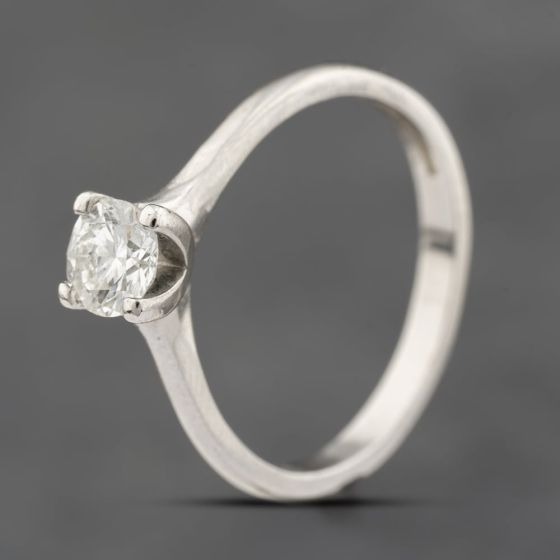 Second Hand Platinum 0.50ct Brilliant Cut Diamond Solitaire Ring 41481643