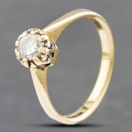 Second Hand 18ct Yellow Gold 0.50ct Brilliant Cut Diamond Solitaire Ring 41481679