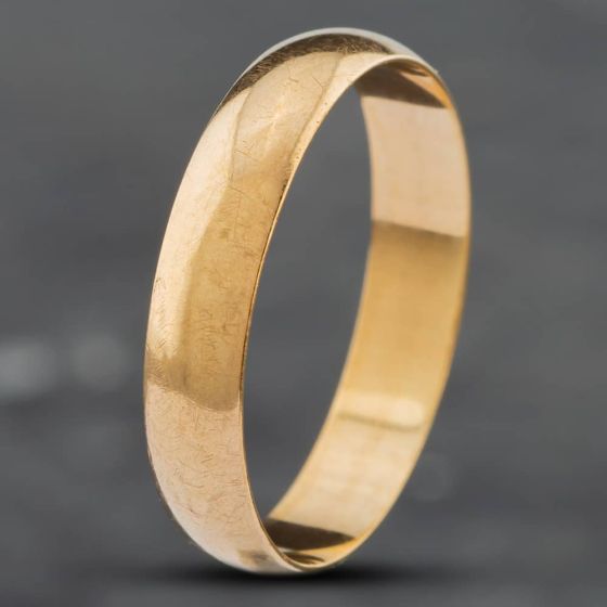 Second Hand 9ct Yellow Gold 4mm Plain Wedding Ring 41871169