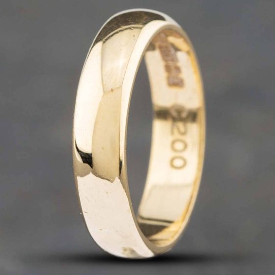 Second Hand 9ct Yellow Gold 4mm Plain Wedding Ring 41871210