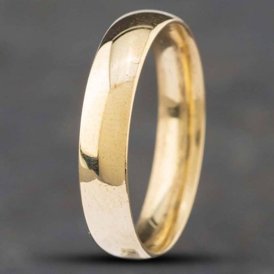 Second Hand 9ct Yellow Gold 4mm Plain Wedding Ring 41871212