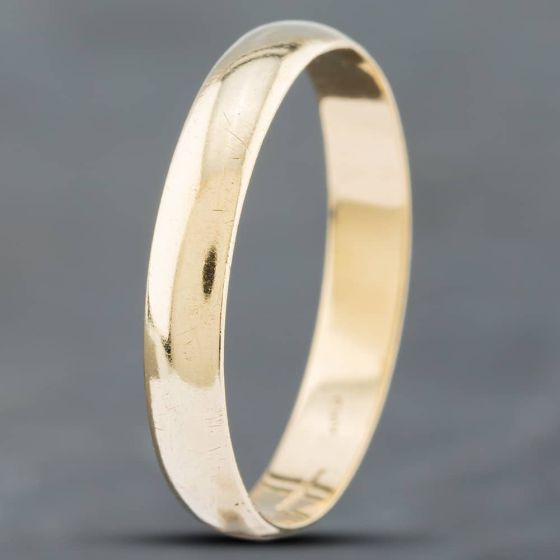 Second Hand 9ct Yellow Gold 4mm Plain Wedding Ring 41871260
