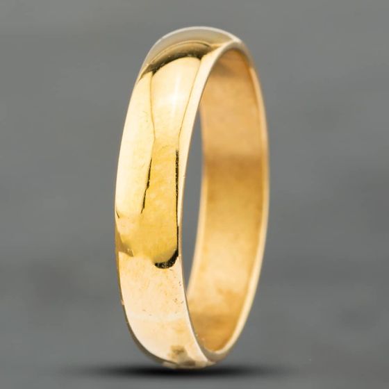 Second Hand 9ct Yellow Gold 4mm Plain Wedding Ring 41871347