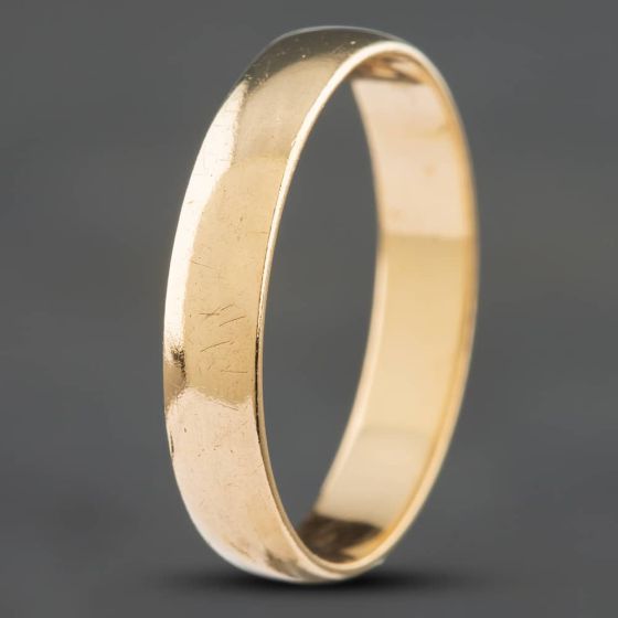 Second Hand 9ct Yellow Gold 4mm Plain Wedding Ring 418758221