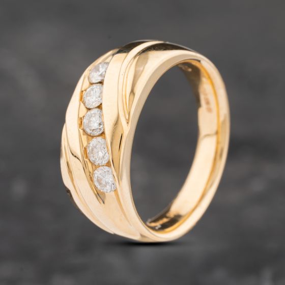 Second Hand 14ct Yellow Gold Diamond Ring 4328669