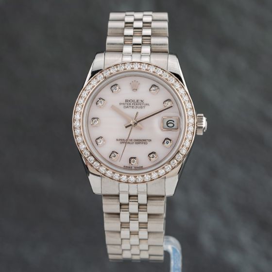 Second Hand Rolex Datejust Diamond Watch 178384