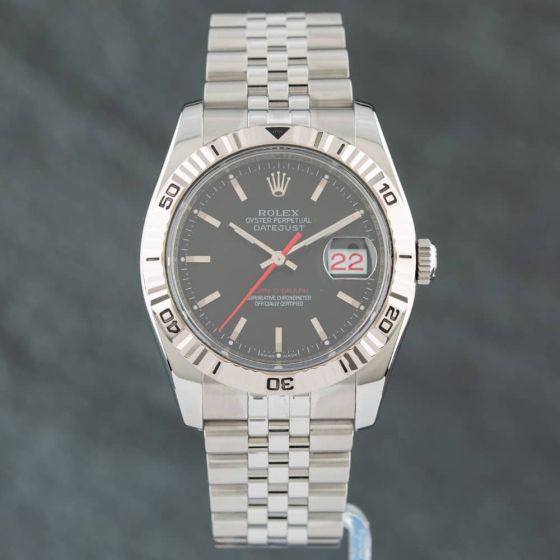 Second Hand Rolex Datejust Turn-O-Graph Watch 116264