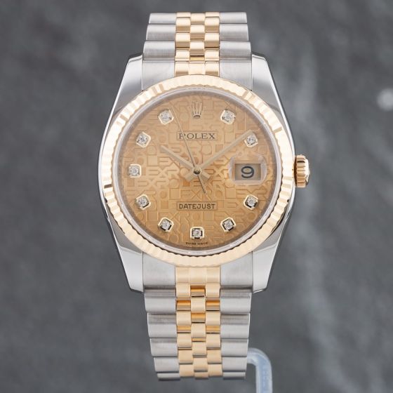 Second Hand Rolex Datejust Jubilee Dial Watch 116233