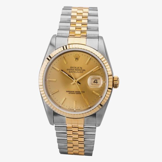 Second Hand Rolex Mens Datejust Watch 16233
