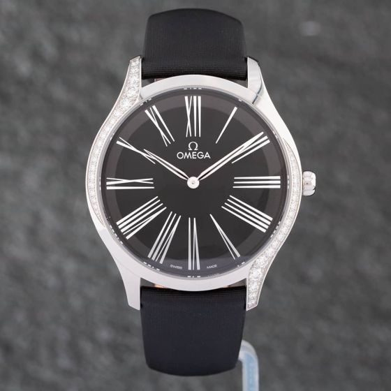 Second Hand OMEGA De Ville Tresor Diamond Bezel Watch 42817