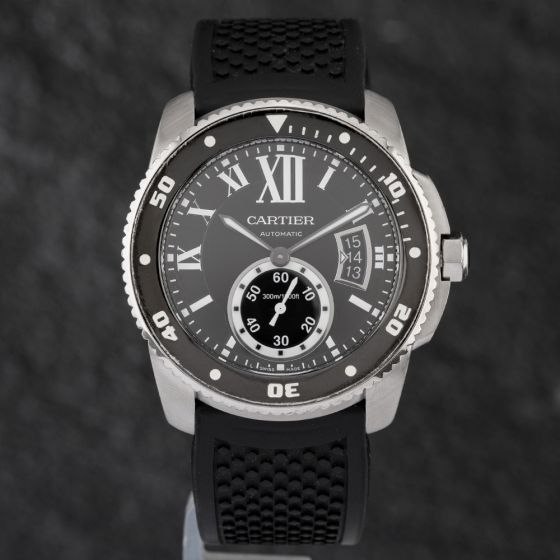 Second Hand Cartier Calibre De Cartier Diver Oversized Date Feature Watch 3729
