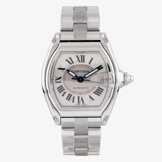 Second Hand Cartier Mens Roadster Silver Dial Watch 4407016