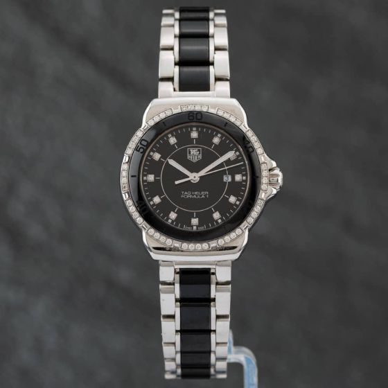 Second Hand TAG Heuer Formula 1 Diamond Bezel & Dot Dial Watch WAH1312