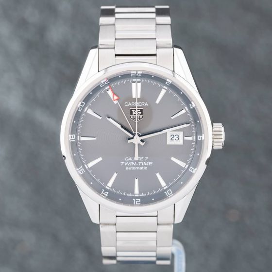 Second Hand TAG Heuer Carrera Calibre 7 Twin-Time Watch WAR2012-1