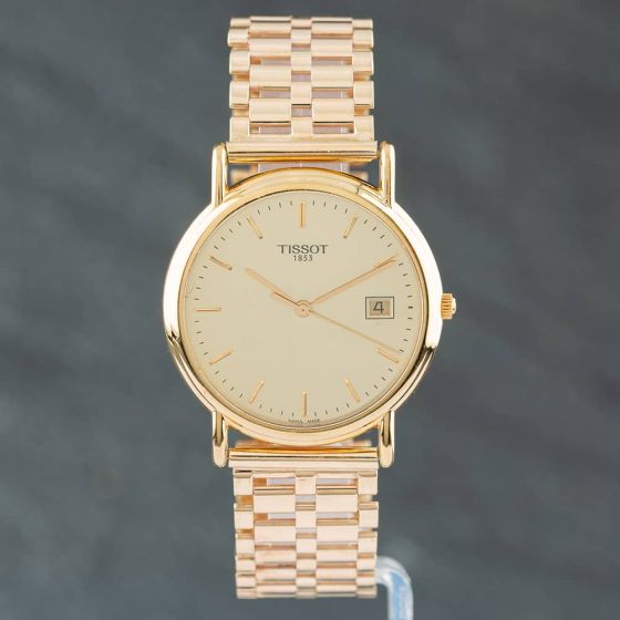 Second Hand Tissot 9ct Gold Bracelet Watch 