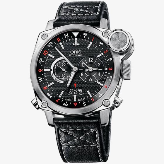 Second Hand Oris BC4 Flight Timer Automatic Strap Watch 690 7615 4154-07 LS