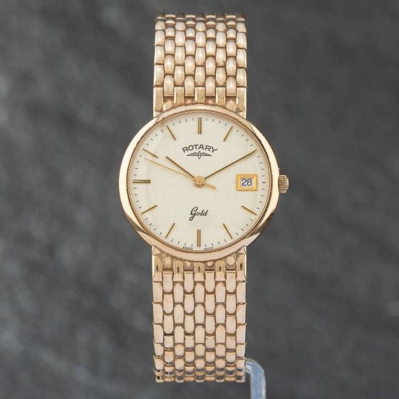 Second Hand Rotary Gold Watch 