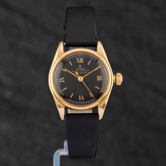 Second Hand Rolex Oyster Perpetual Rare Vintage Model Including Book And Defence Medal Watch 2595