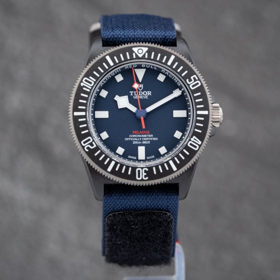 Second Hand Tudor Mens Pelagos FXD Blue Fabric Strap Watch M25707KN-0001