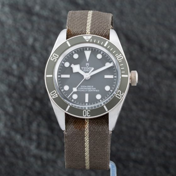 Second Hand Tudor Mens Black Bay 58 Grey Nato Strap Watch M79010SG-0002