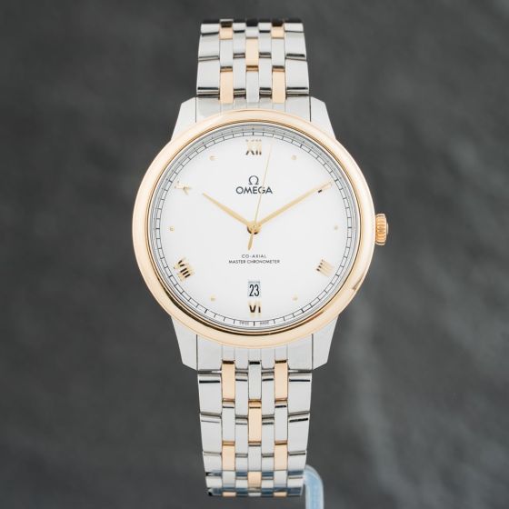 Second Hand OMEGA Mens De Ville Prestige Silver Bracelet Watch 43420402