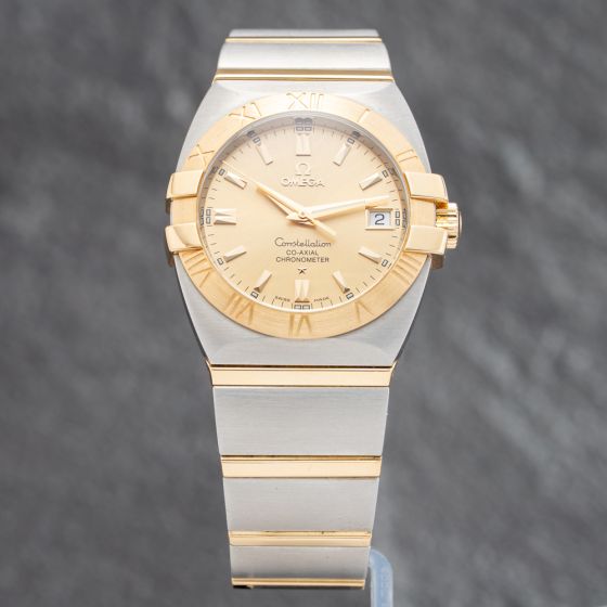Second Hand OMEGA Mens Constellation Bracelet Watch 1201.10.00