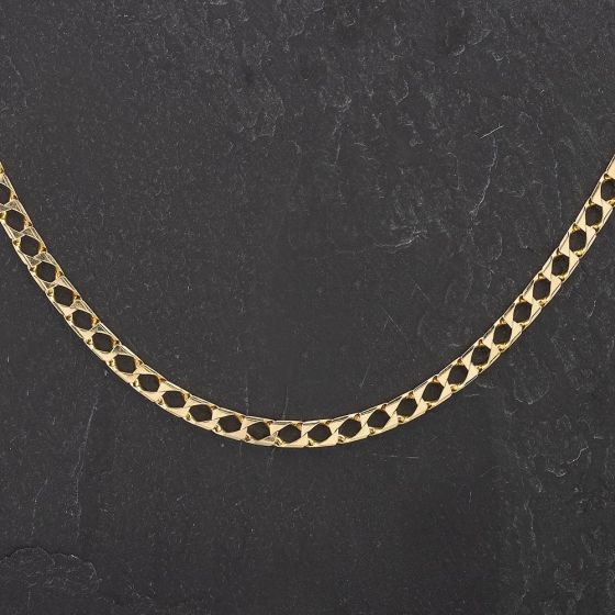 Second Hand 9ct Yellow Gold 20 Inch Curb Chain 4602005